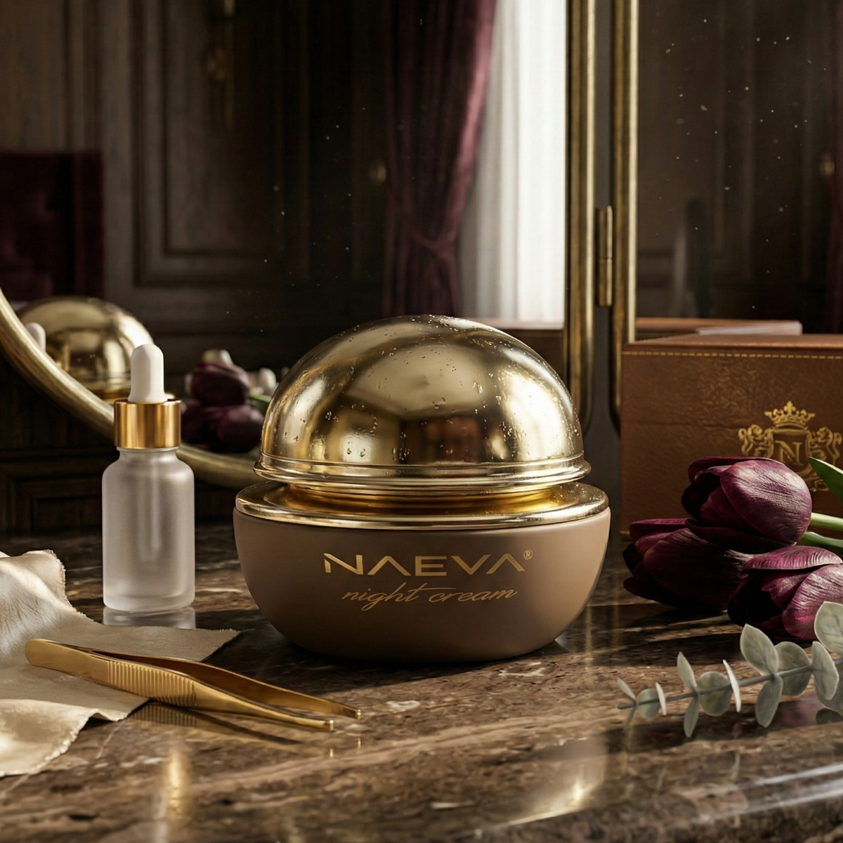 Naeva Raut NAEVA 24K Gold Night Cream – NAEVA Beauty